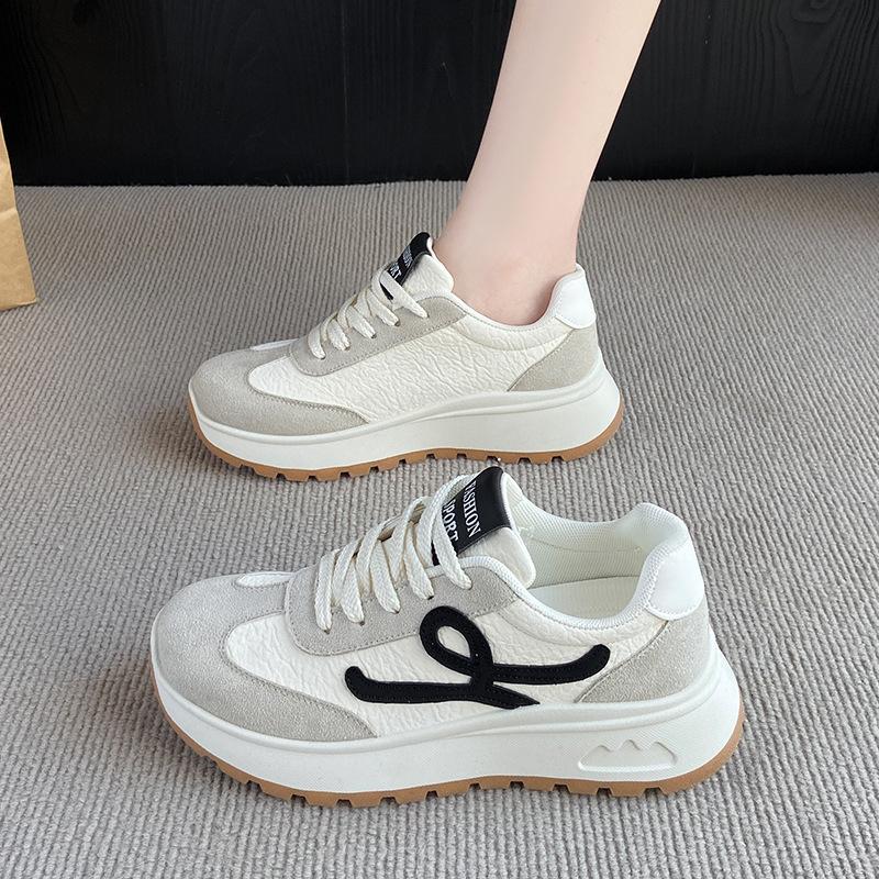 

Retro Forrest Gump shoes are not tired of the new 2025 spring and summer Hong Kong soft-soled heightening German training shoes women s sports and lei 40 чёрный