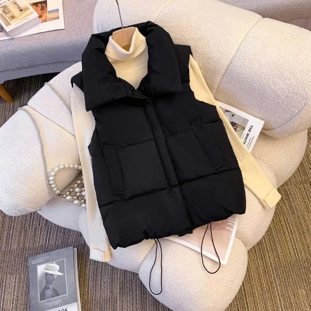 Women's Winter Warm Padded Sleeveless Vest Jacket Casual Elegant Coats & Jackets