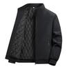 Men's Winter Stand-up Collar Warm Cotton Jacket, Casual Plus Velvet, Large Size for Middle-aged and Elderly, 2023 Edition.