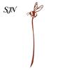 Rust Colored Garden Accents Rusty Silhouette Stake, Rustic Flower Pot Insert for Patio, Vintage Metal Stakes Bird Bee Butterfly And Ladybug