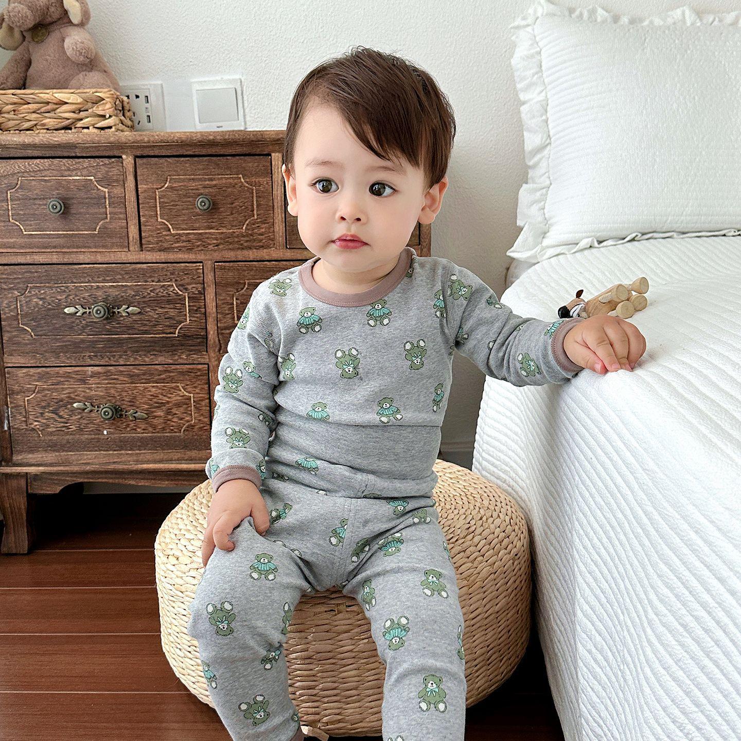 

25 Новых Осенне-Зимних Детских Хлопковых Трусиков с Высокой Посадкой - Защита Животика, Прилегающие Домашние Брюки Size 100 (Height ~90cm)