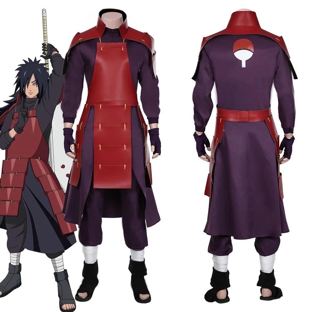 Naruto Uchiha Madara Cosplay Costume Featuring High-quality Polyester Fabric For Anime Fans