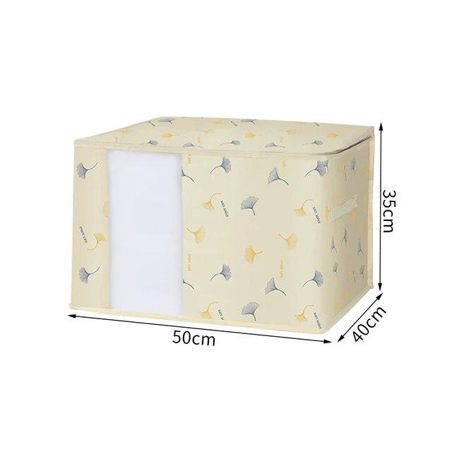 

Сумка для хранения одеяла, домашний гардероб, органайзер для хранения хлопкового одеяла, пылезащитная видимая сумка для перевозки одежды, аксессуары для хранения L бежевый