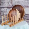 Wooden Sink Bowl Plate Dish Drainer Rack Pot Lid Cover Holder Storage Shelf Rack