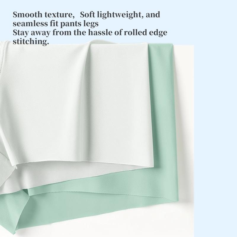 MiiOW 4 Stück Eis Seide Übergröße Flache Ecken Hose, Bequem und Kühl, Atmungsaktiv, Einfarbig Nahtlose Unterwäsche für Männer, Sommer Neu L-5XL