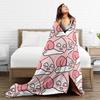 K-Kakaos F-Friends Apeach Heart Blankets Fleece All Season   Multifunction Warm Throw Blanket for Sofa Couch Rug Piece