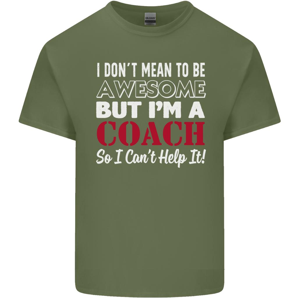 I Dont Mean to but Im a Coach Rugby Footy Unisexs Light Cotton TShirt