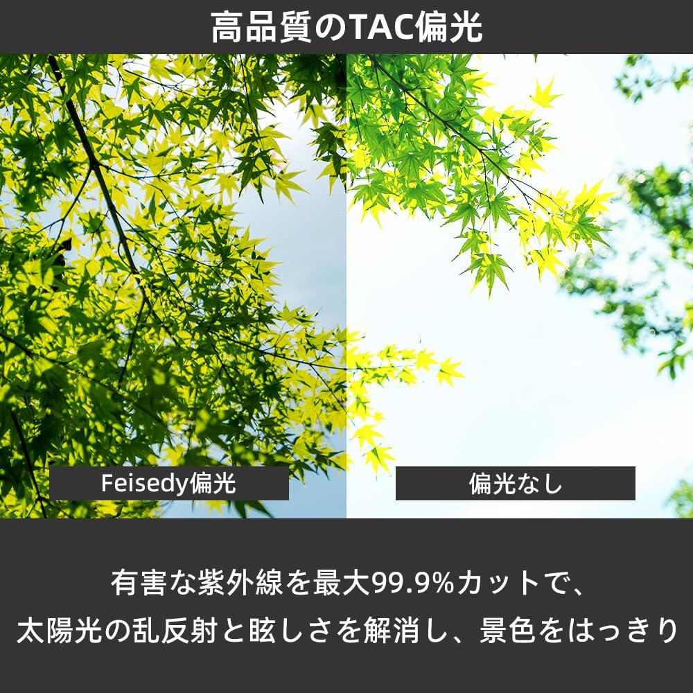 Feisedy TAC Polarizado Cool e Cravejado UV UV400 Menor B1310 Óculos de Sol Femininos, Fashion, Elegante, Armação, Proteção, Proteção, Rosto, Viagem,