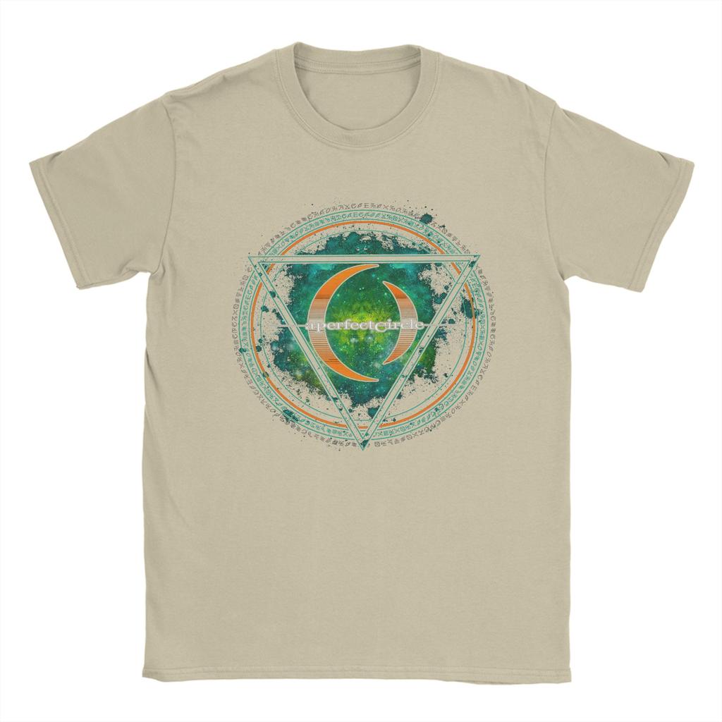 Unisexs TShirt A Perfect Circle Sigil Green Leisure Pure Cotton Tee Shirt Short Sleeve T Shirt Round Collar Clothing New Arrival