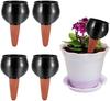 BTBHIHO 500ml Self-Watering Globes, 4-Pack Automatic Plant Watering Bulbs, ABS Drip Irrigation Spikes for Indoor Outdoor Potted Plants, Black