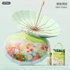 Spot three-fold retro color glue printed 16-bone parasol female weather and rain dual-purpose anti-ultraviolet folding sun umbrella
