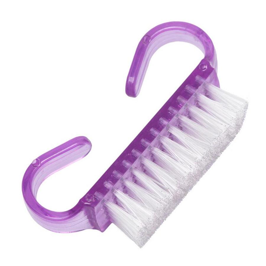 Zestaw 2 pędzli do zdobienia paznokci, szczoteczka do czyszczenia paznokci do manicure i pedicure, do czyszczenia i usuwania kurzu