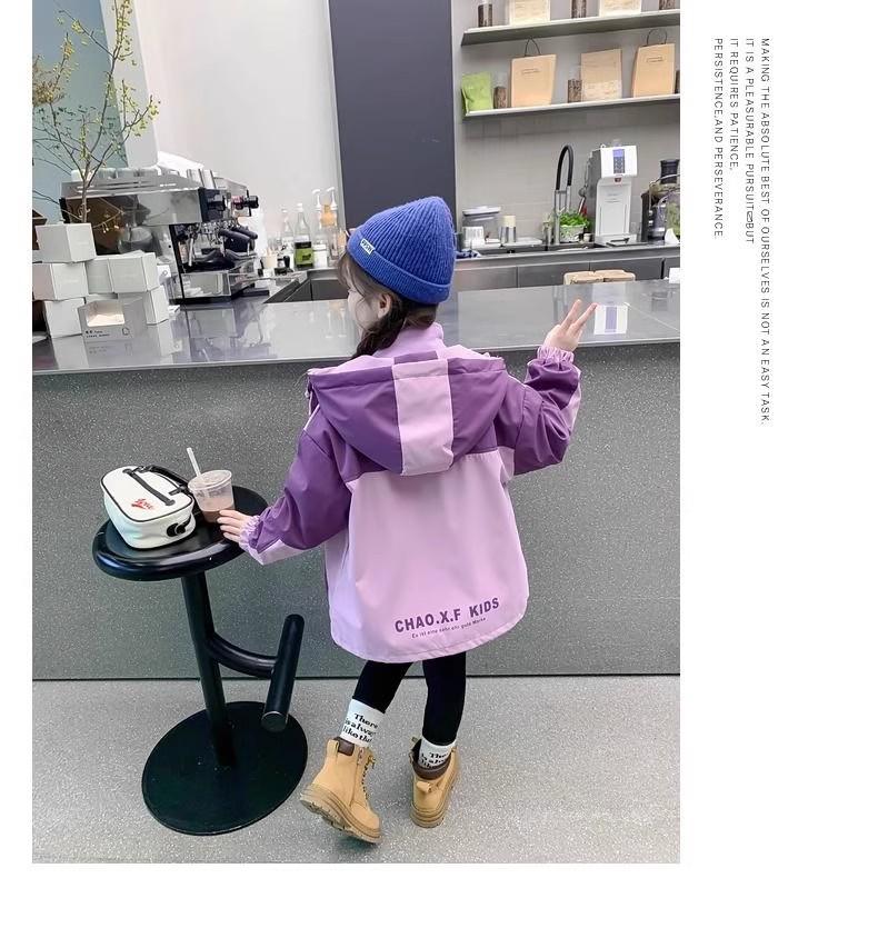 Flickors vindtäta kappa i koreansk stil: Trendig, Förtjockad Tre-i-ett för Höst & Vinter 2025