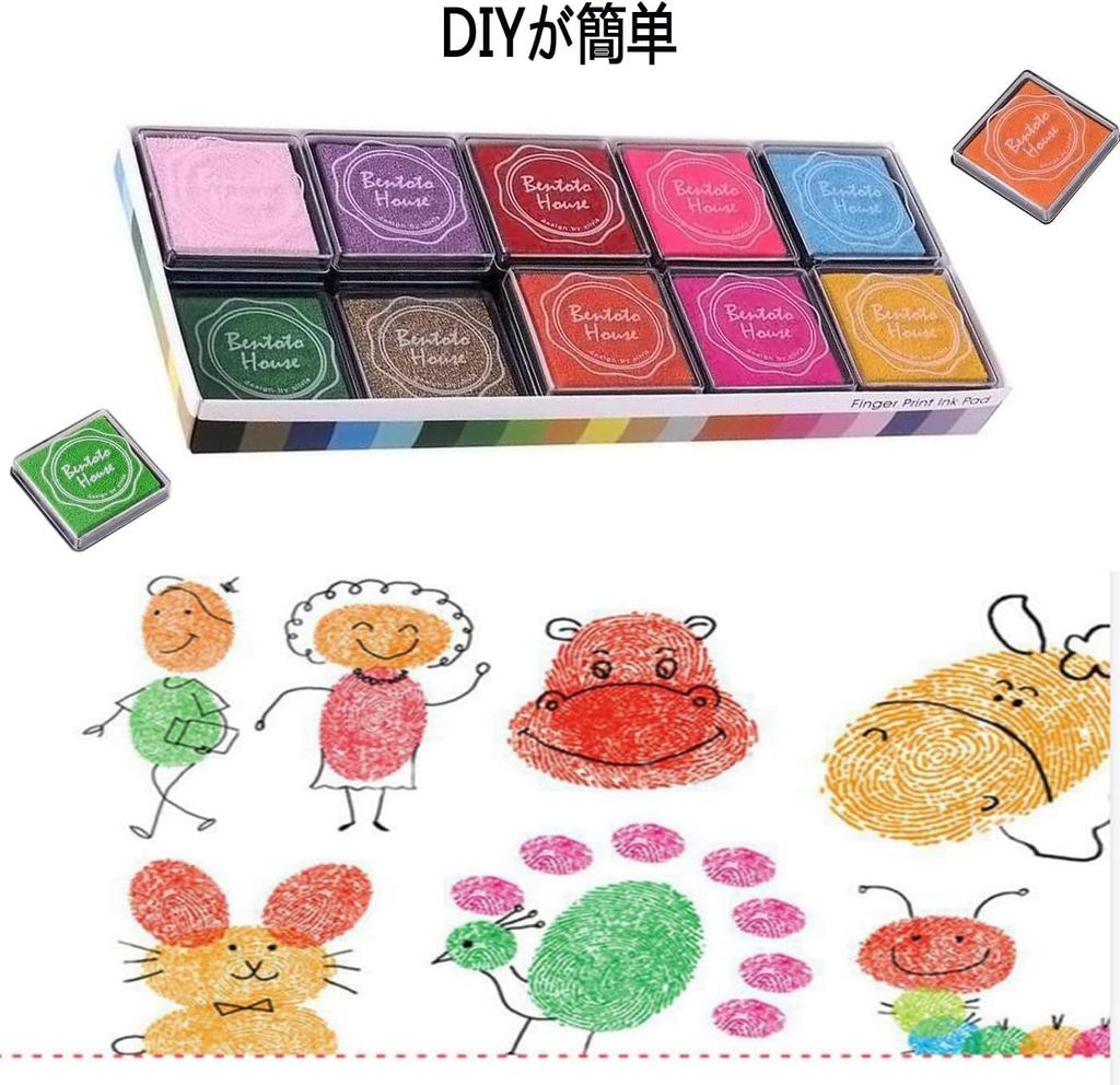 HUIKKJP Tusz do stempli Kolorowy poduszka do stempli na rękodzieło DIY Wiadomość na palec Nowe i Litery (Zestaw 20 kolorów) Malowanie na bazie wody, Kartki, Stemple, Boże Narodzenie,