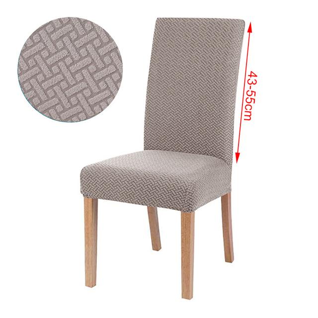 1/2/4/6 Pieces Cheap Jacquard Dining Room Chair Cover Spandex Elastic Stretch Slipcover for Kitchen Hotel Banquet Living Room