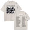 Olivia Dean Art Of Loving Tour 2026 Maglietta Grafica Vintage Lavata Unisex Moda Unisex T-shirt L larga Casual Oversize Magliette Top