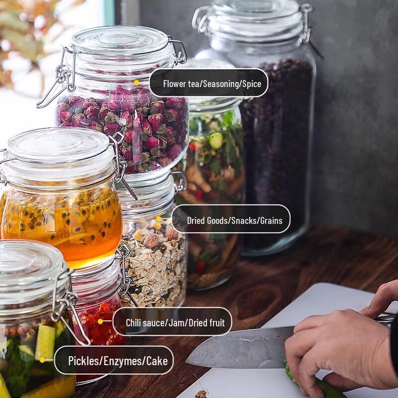 Zuozi Sealed Glass Food Storage Jar Set