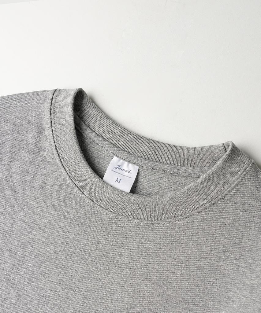 JEMUT Boy Crop Long Sleeve T-Shirt Gray Kjlt2672