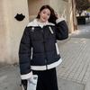 Winter new lamb wool small cotton-padded clothes women's short small lapel bread clothes cotton-padded jackets trendy