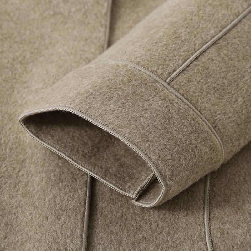 Middle Age Women's Wool & Blends Coats Plus Size Autumn Elegant Loose Outerwears Lady Jackets