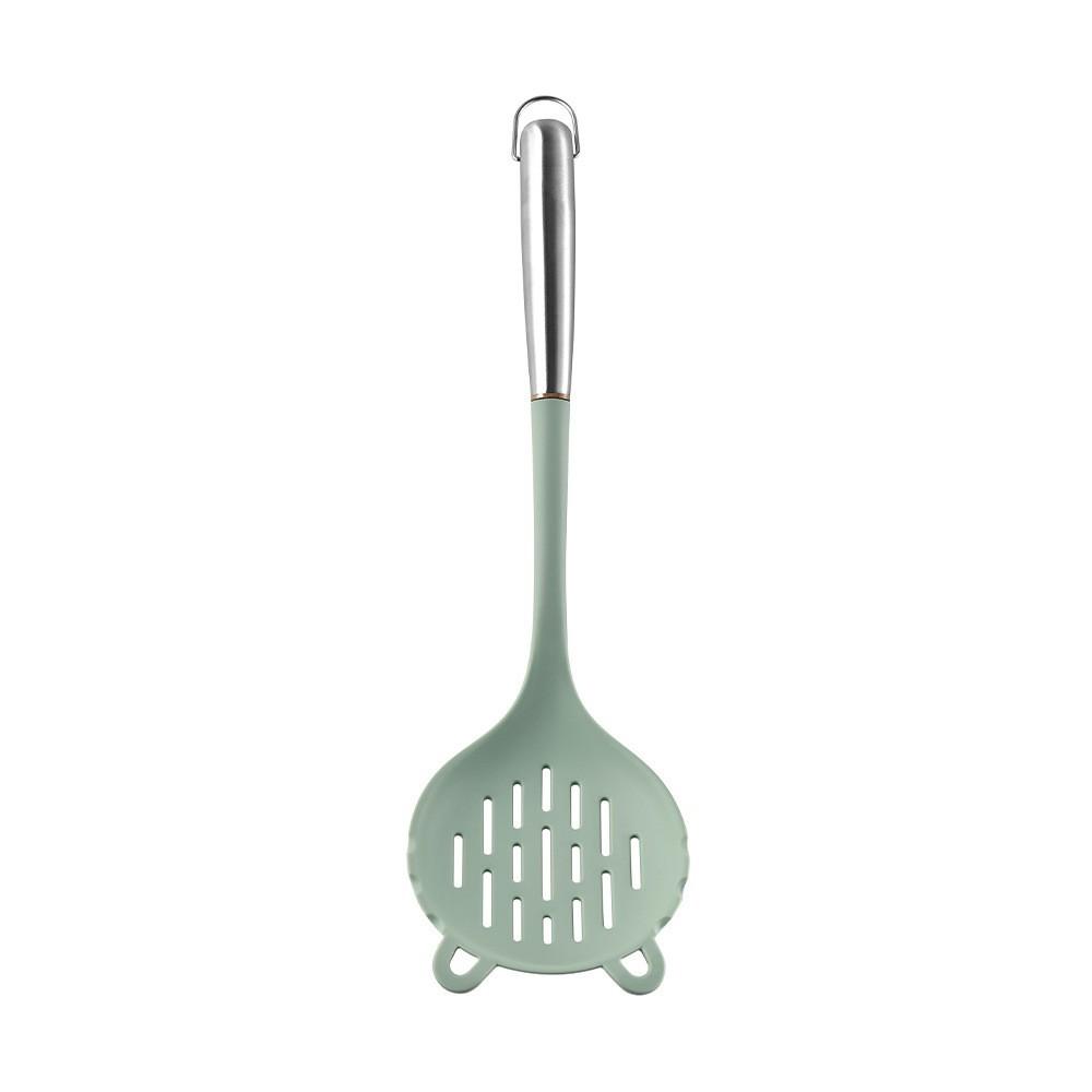 New Stainless Steel Handle Silicone Kitchenware Set Household Spatula Cooking Spoon Spatula Kitchen Non-stick Pan Silicone