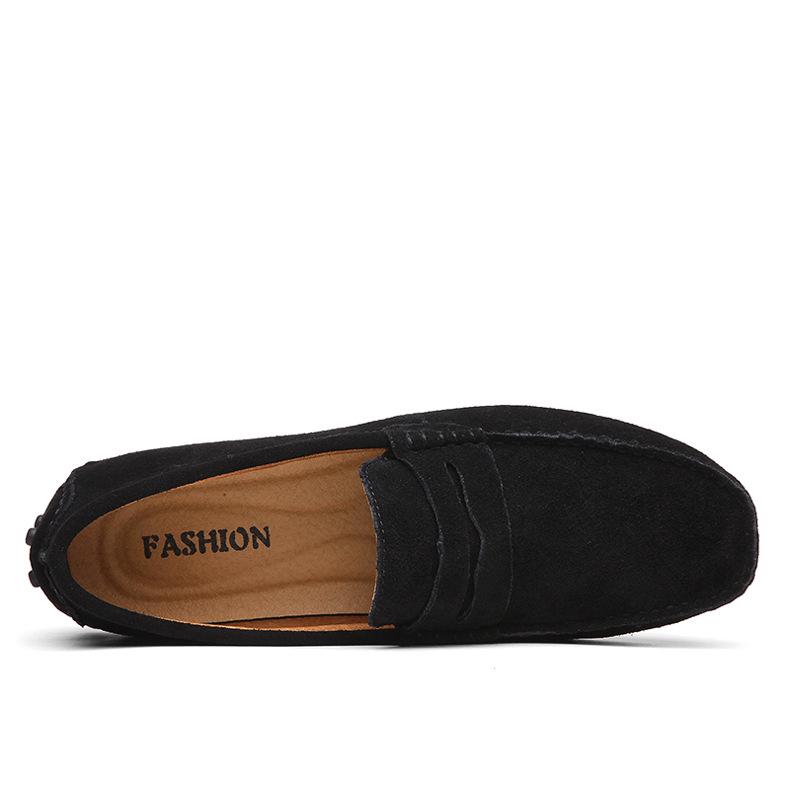 2024 Men Casual Shoes Fashion Men Shoes Genuine Leather Men Loafers Moccasins Slip On Men's Flats Male Driving Shoes