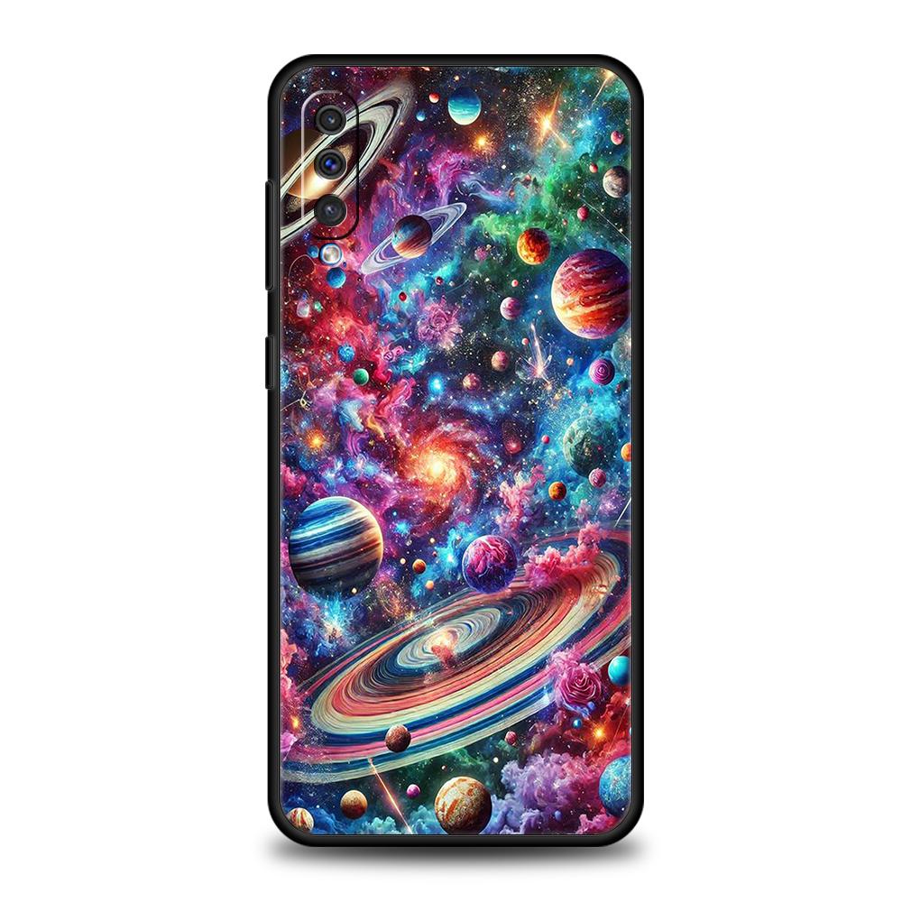

Universe Starry Sky Moon Phone Case for Samsung Galaxy A56 A36 A26 A16 A06 A54 A34 A24 A12 A14 A20 A22 A52 5G Soft TPU Shell Bag Samsung A16