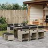 VidaXL Garden Dining Set with Cushions 11 Pcs, Patio Table and Chair, Patio Furniture, Furniture 3211151