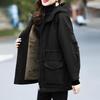 Chaqueta cortavientos de talla grande a la moda, abrigo con forro polar grueso para mujer, invierno