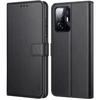 Protective Case - E.F.CONNECTION - Xiaomi 11T 5G - Solid Leather Effect - Magnetic Closure - Elegant