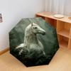 1 PC Automatic Folding Umbrella - Handsome Horses Pattern, Portable & Foldable Design with 8 Ribs, Christmas Birthday Gifts