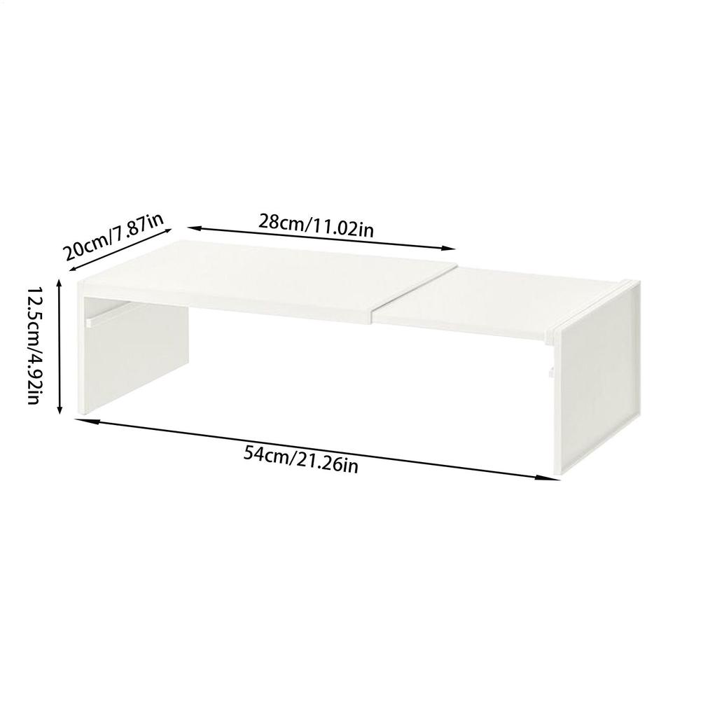 Raft Organizator de Bucătărie Extensibil Raft de Dulap Stivuibil Raft de Blat Accesorii de Depozitare pentru Bucătărie care Economisesc Spațiu