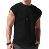 Ärmelloses T-Shirt für Herren, Sommer, Freizeit, Sport, lockeres Oberteil, kurzärmlig, unten, T-Shirt für Herren