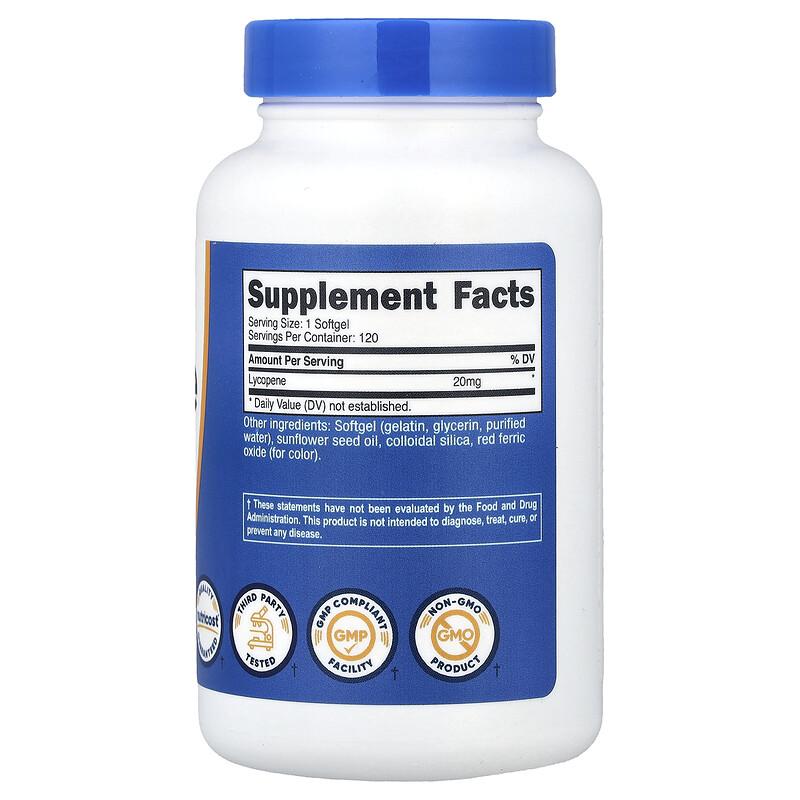 Lycopene, 20 mg, 120 Softgels