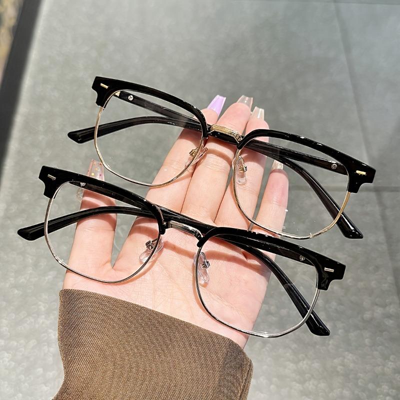 1pcs Men's Glasses - Classic Full Frame Fashionable Durable Anti Blue Light Glasses Suitable for Daily and Formal Occasions