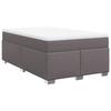 Maison Exclusive - Sommier à lattes de lit avec matelas gris 120x190 cm similicuir