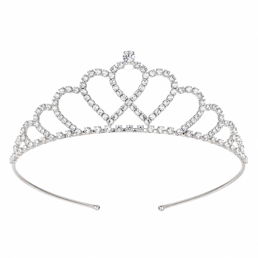 Crystal Rhinestone Bridal Tiara Micro Pave Zircon Crystal Crown Crowns Headpiece Bridal Party