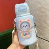 520ml Charming Kids Thermos Bottle With Straw Lightweight Stainless Steel Spacious Boys Girls Student Water Cup Leak Proof Kettle