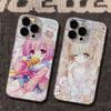 Kawaii Anime Dziewczyna Przezroczyste Etui na Telefon dla Serii iPhone 17 16 15 14 13 12 11 16E Pro Max Plus Ochrona Dwuwarstwowa