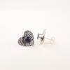 Black Onyx Gemstone 925 Sterling Silver Jewelry Handmade Studs 0.6" For Wedding EE-143-16