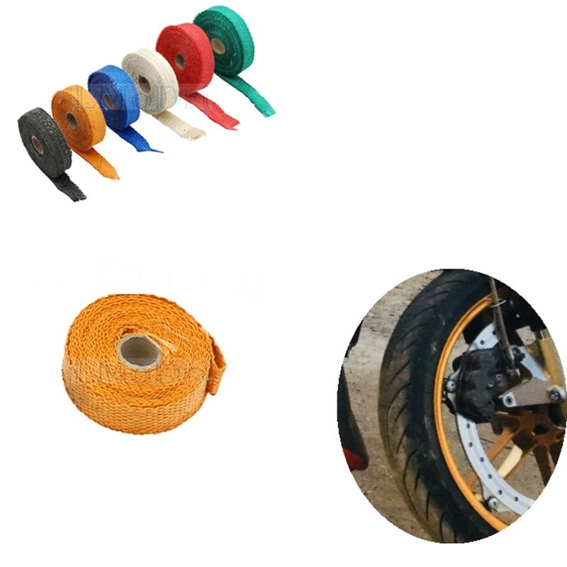 LMoDri Motorcycles Exhaust Front Pipe Anti-hot Wrap Heat Manifold Insulation Cloth Roll With 6 Colors
