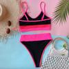Sexy Bikini Dames Zwemkleding Badpak Luipaard Patchwork Hoge Taille Strand Bikini Set Badpak Bikini