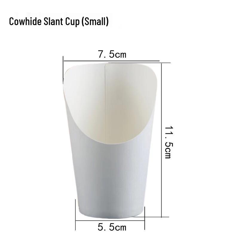 Disposable Kraft Paper Oblique Mouth Snack Cups