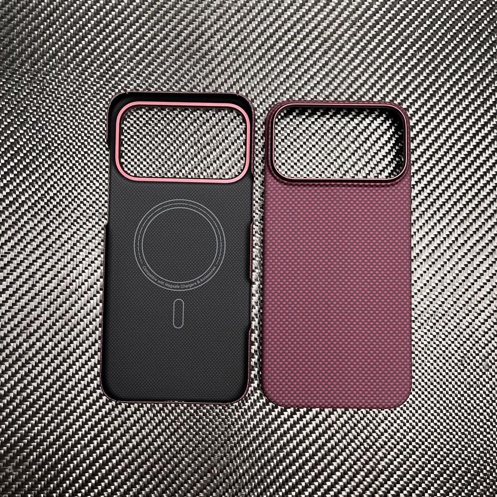 For Iphone 18 Pro Max Carbon Fiber Case  Ultra Thin Lens Protection Aramid Fiber Phone Cover for Iphone 18 Pro Carbon Case