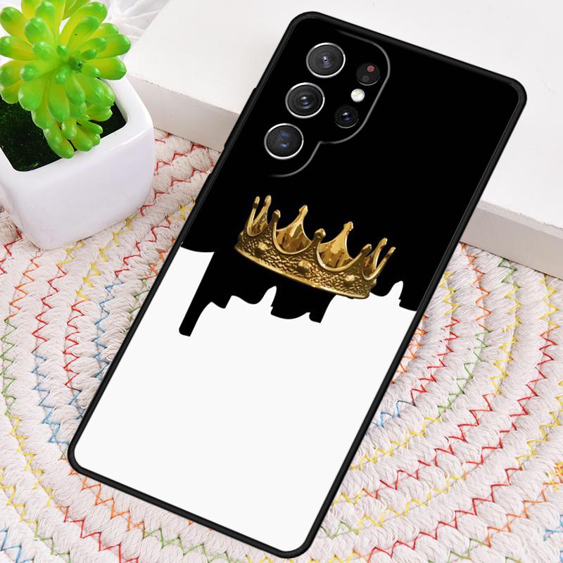 Deluxe Crown Phone Case for Samsung Galaxy note 10 pro S26 Ultra S23 S24 FE S25 S21 S22 PLUS shockproof Cove