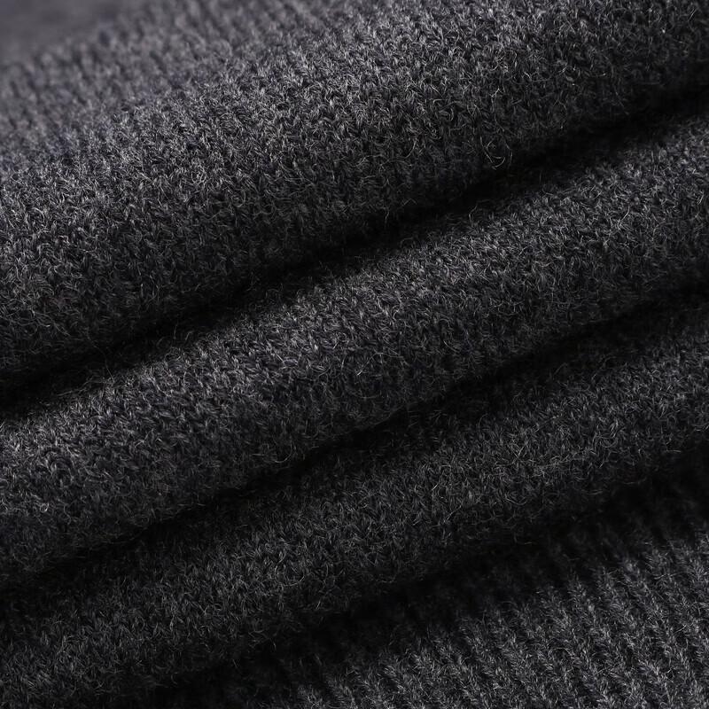 YOUNGOR Men's 100% Wool Round Neck Sweater