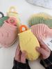Cartoon Hot Water Bottle for Winter, Small Size for Girls, Portable, for Warming Feet In Bed, Silicone Water-Filled Warm Water Bag with Plush
