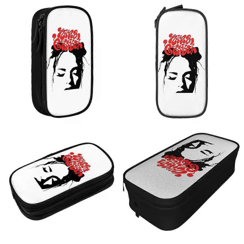 Stifteköcher mit großem Fassungsvermögen Nina Chuba Tour 2024 Musik Sänger Schulbedarf Doppelschichtige Stiftetasche Mädchen Ss Geschenk