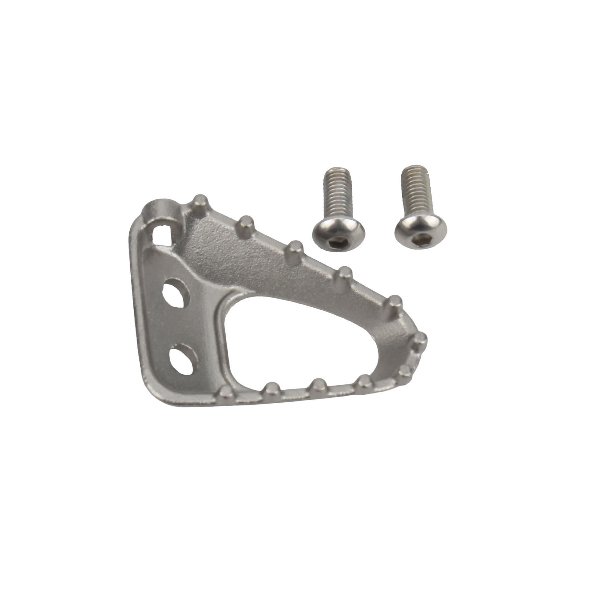 

Motorcycle Standard Rear Foot Brake Lever Step Plate Peg Brake Pedal Tip Stainless Steel For KTM HUSQVARNA GASGAS Bike Motocross серый