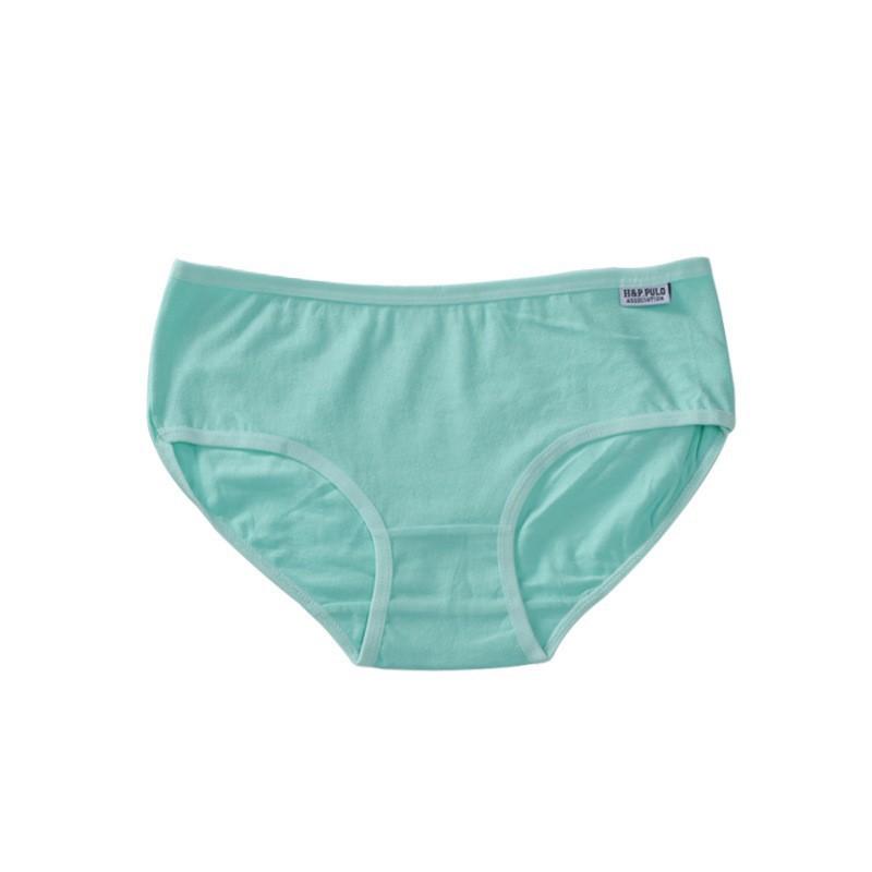 Candy Colored Underwear for Students Lingerie Breathable Briefs Waist Cute Girl Pure Knickers Cotton Solid Color Panties